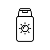 sunscreen vector icon in line style