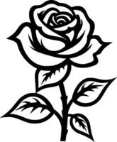 Rose - High Quality Vector Logo - Vector illustration ideal for T-shirt graphic