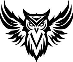 Owl, Minimalist and Simple Silhouette - Vector illustration