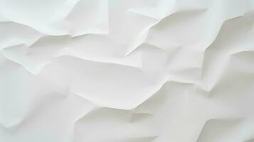 Close-Up White Paper Texture Background Detailed Surface Pattern. AI Generated photo