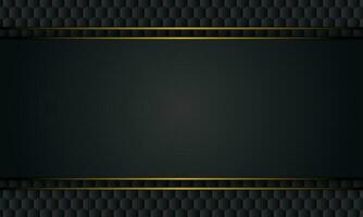Metal with lines on hexagonal  background. vector