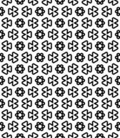 Black and white seamless abstract pattern. Background and backdrop. Grayscale ornamental design. vector