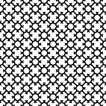 Black and white seamless abstract pattern. Background and backdrop. Grayscale ornamental design. vector