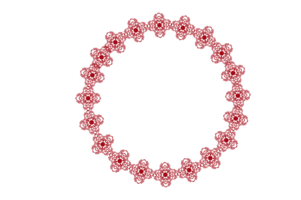 Circle Monogram Frame Border With Transparent Background png