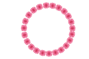 Circle Monogram Frame Border With Transparent Background png