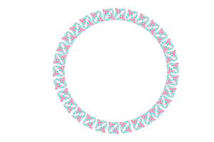 cercle monogramme Cadre frontière avec transparent Contexte png