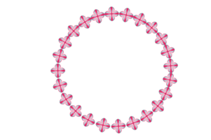 cirkel monogram ram gräns med transparent bakgrund png