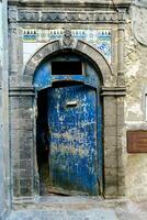 Old blue door photo