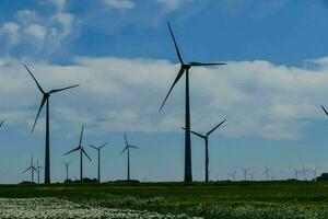 Energy wind turbines photo