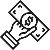 Money exchange payment icon symbol vector image. Illustration of the dollar currency coin graphic design image