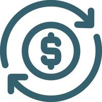 Money exchange payment icon symbol vector image. Illustration of the dollar currency coin graphic design image