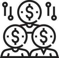 Money exchange payment icon symbol vector image. Illustration of the dollar currency coin graphic design image