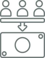 Money exchange payment icon symbol vector image. Illustration of the dollar currency coin graphic design image