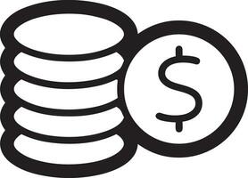 Money exchange payment icon symbol vector image. Illustration of the dollar currency coin graphic design image