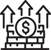 Money exchange payment icon symbol vector image. Illustration of the dollar currency coin graphic design image