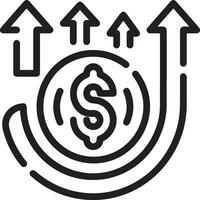 Money exchange payment icon symbol vector image. Illustration of the dollar currency coin graphic design image