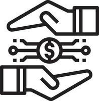 Money exchange payment icon symbol vector image. Illustration of the dollar currency coin graphic design image