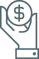 Money exchange payment icon symbol vector image. Illustration of the dollar currency coin graphic design image