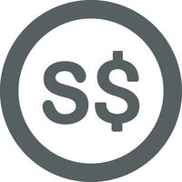 Money exchange payment icon symbol vector image. Illustration of the dollar currency coin graphic design image