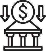 Money exchange payment icon symbol vector image. Illustration of the dollar currency coin graphic design image