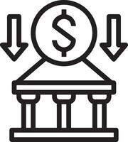 Money exchange payment icon symbol vector image. Illustration of the dollar currency coin graphic design image