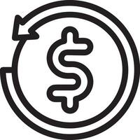 Money exchange payment icon symbol vector image. Illustration of the dollar currency coin graphic design image