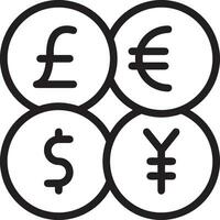 Money exchange payment icon symbol vector image. Illustration of the dollar currency coin graphic design image