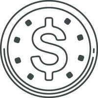 Money exchange payment icon symbol vector image. Illustration of the dollar currency coin graphic design image