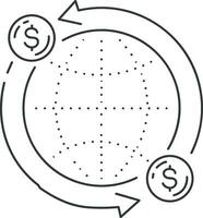 dinero intercambiar pago icono símbolo vector imagen. ilustración de el dólar moneda moneda gráfico diseño imagen