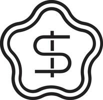 Money exchange payment icon symbol vector image. Illustration of the dollar currency coin graphic design image