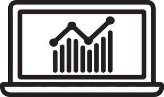 Growth business icon symbol vector image. Illustration of the progress outline infographic strategy  development design image