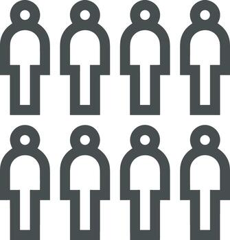 Growth business icon symbol vector image. Illustration of the progress outline infographic strategy  development design image