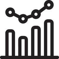 Growth business icon symbol vector image. Illustration of the progress outline infographic strategy  development design image