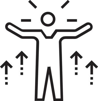 Growth business icon symbol vector image. Illustration of the progress outline infographic strategy  development design image