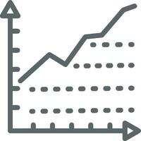 Growth business icon symbol vector image. Illustration of the progress outline infographic strategy  development design image