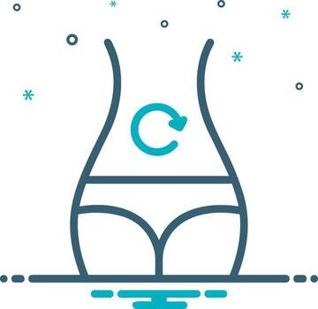 Growth business icon symbol vector image. Illustration of the progress outline infographic strategy  development design image