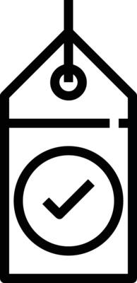 Price tag icon symbol vector image. Illustration of the coupon product pricing sale image design