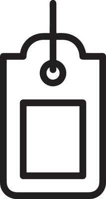 Price tag icon symbol vector image. Illustration of the coupon product pricing sale image design