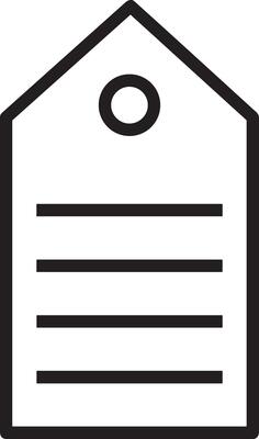 Price tag icon symbol vector image. Illustration of the coupon product pricing sale image design