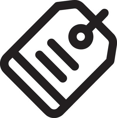 Price tag icon symbol vector image. Illustration of the coupon product pricing sale image design
