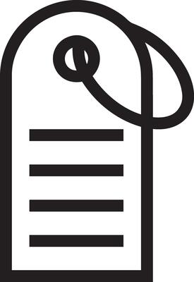 Price tag icon symbol vector image. Illustration of the coupon product pricing sale image design