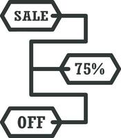 Price tag icon symbol vector image. Illustration of the coupon product pricing sale image design