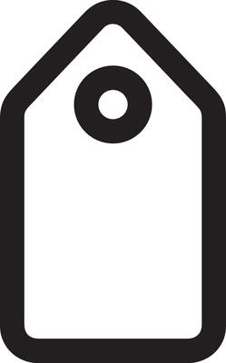 Price tag icon symbol vector image. Illustration of the coupon product pricing sale image design