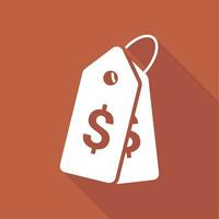 Price tag icon symbol vector image. Illustration of the coupon product pricing sale image design