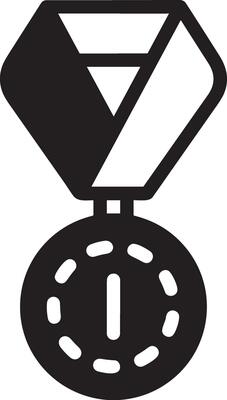 Winner success icon symbol image vector. Illustration of reward champion win championship bedge image design