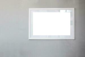 Mockup image of Blank billboard white screen posters for advertising, Blank photo frames display for your design