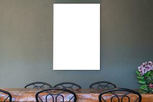 Mockup image of Blank billboard white screen posters for advertising, Blank photo frames display for your design