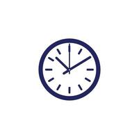 logo de reloj icono vector silueta aislado reloj concepto