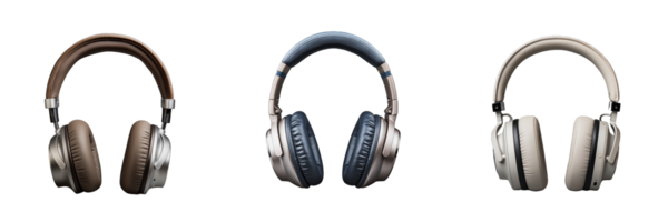 Elegant Headphone with Transparent Background AI Generative png