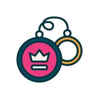 keychain filled color icon. vector icon for your website, mobile, presentation, and logo design.